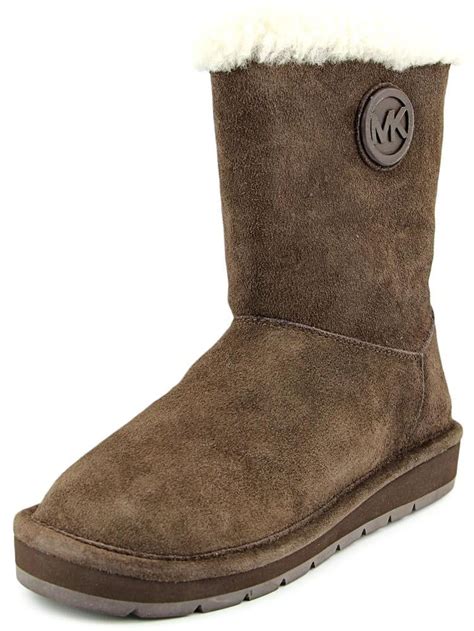 michael kors winter mid boots women& 39|Michael Kors winter boots suede.